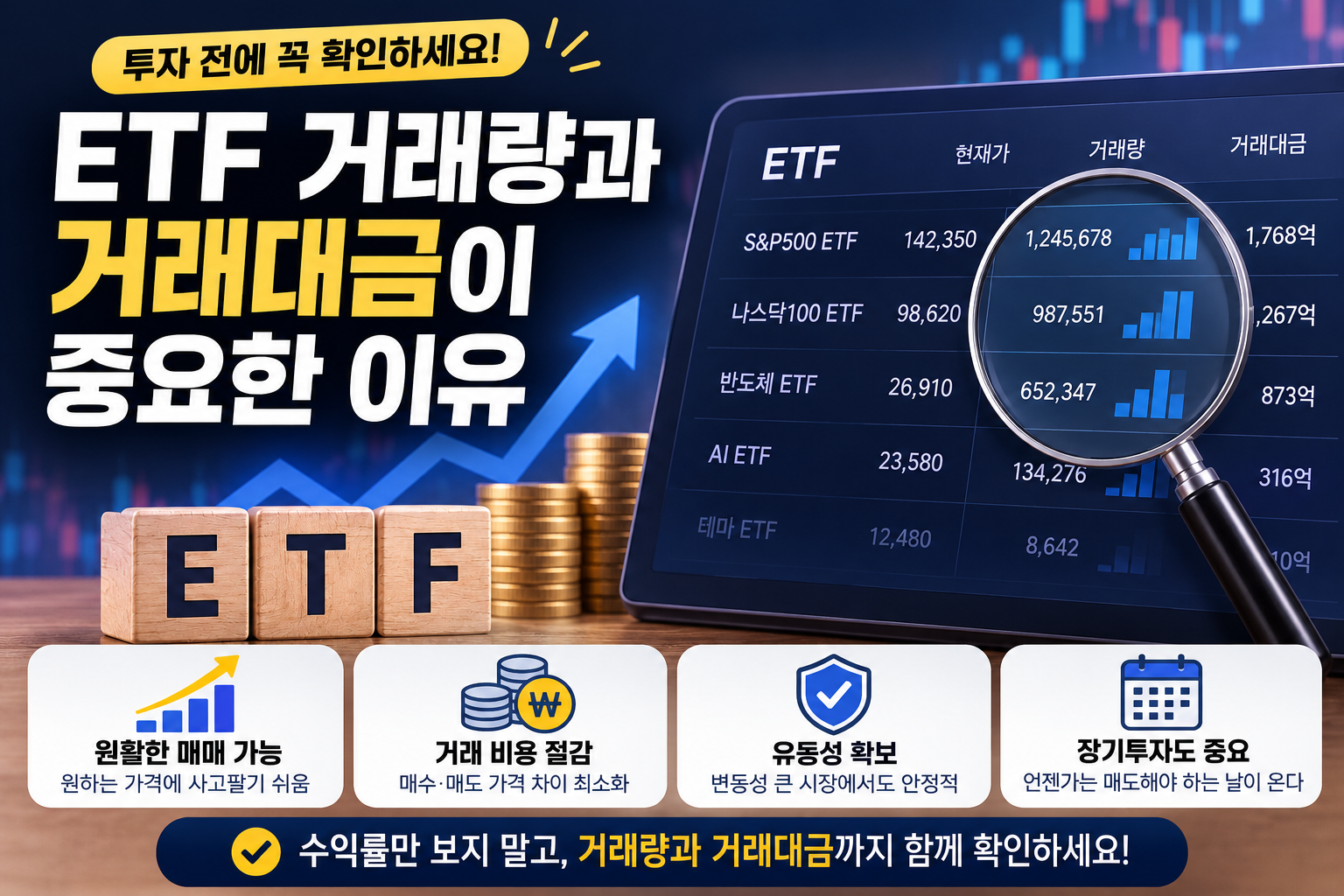 ETF 거래량과 거래대금이 중요한 이유