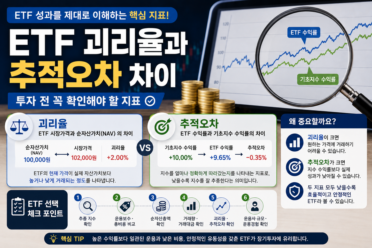 ETF 괴리율과 추적오차 차이